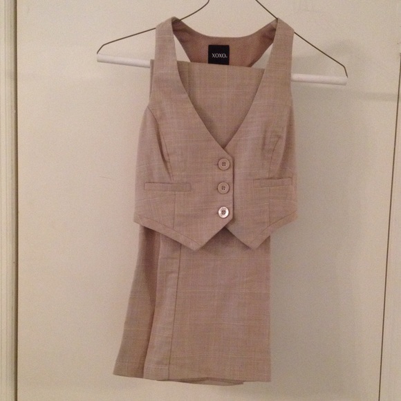 Cream Vest & Pants