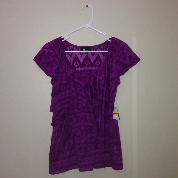AB STUDIO size small purple blouse
