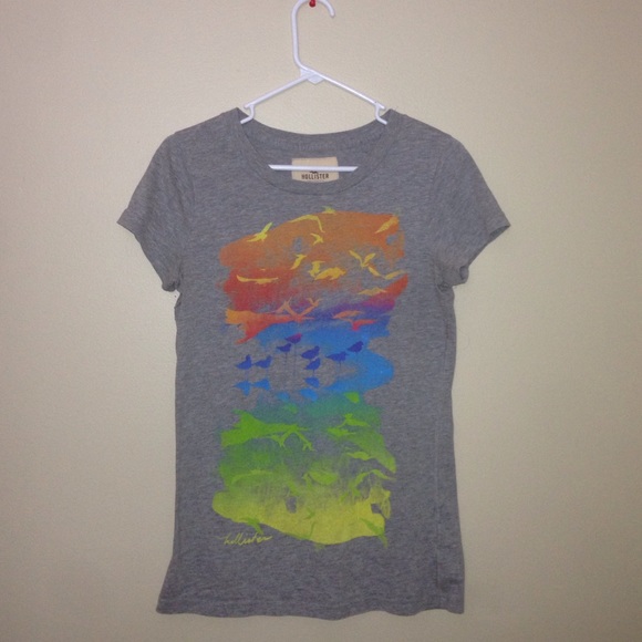 Hollister graphic tee, size large!
