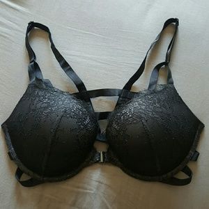 34D VS Black Strappy Bra