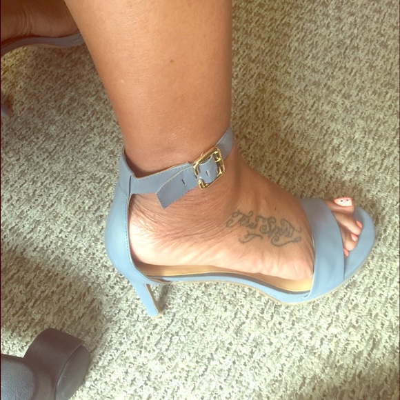 Blue Grey heels