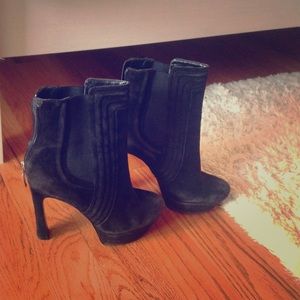 Black Suede GUESS Booties