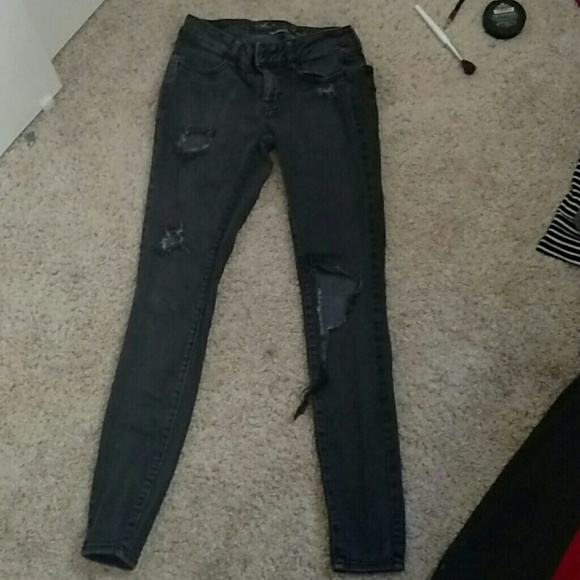 American Eagle Super Destroyed Jeggings