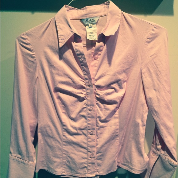 Allen by ABS pink ruched front blouse