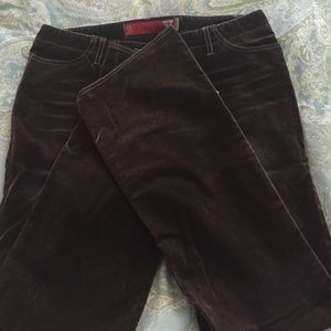 Bootcut Brown jeans with a hint of blue