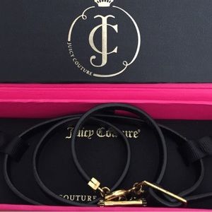Juicy Couture triple wrap black bracelet