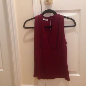 Plunged V Neck Blouse