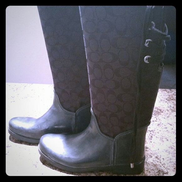 Coach Black Boots