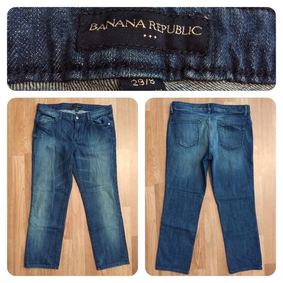 🚫Sold🚫 Banana Republic cropped jeans sz 29 / 8 - Picture 2 of 4
