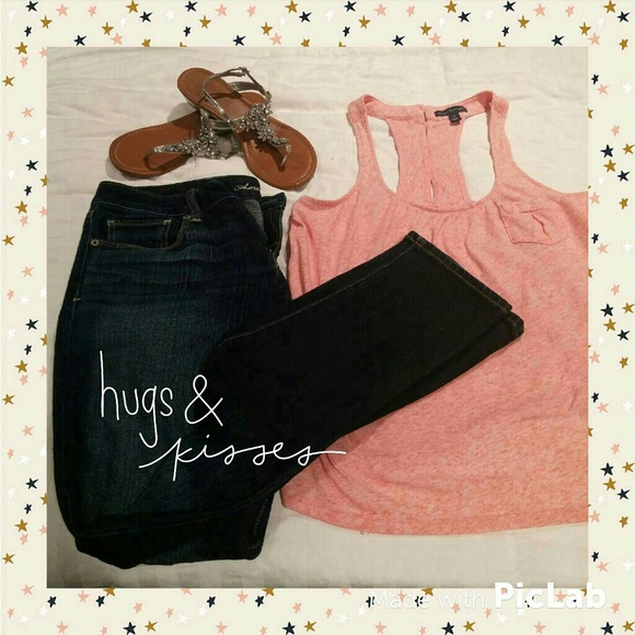 AEO dark denim skinny jeans