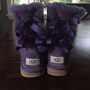 🚫SOLD🚫Purple Bailey bow UGGs