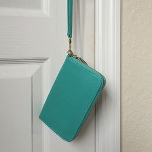 Blue wristlet
