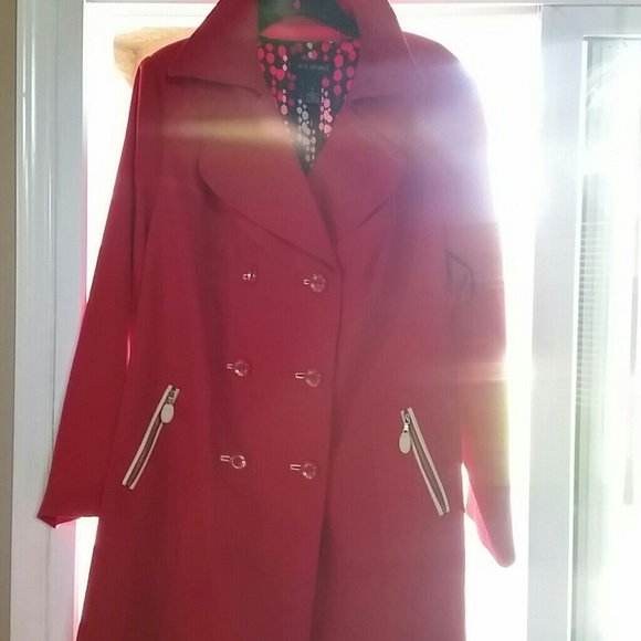 Lane Bryant Red Trench Coat