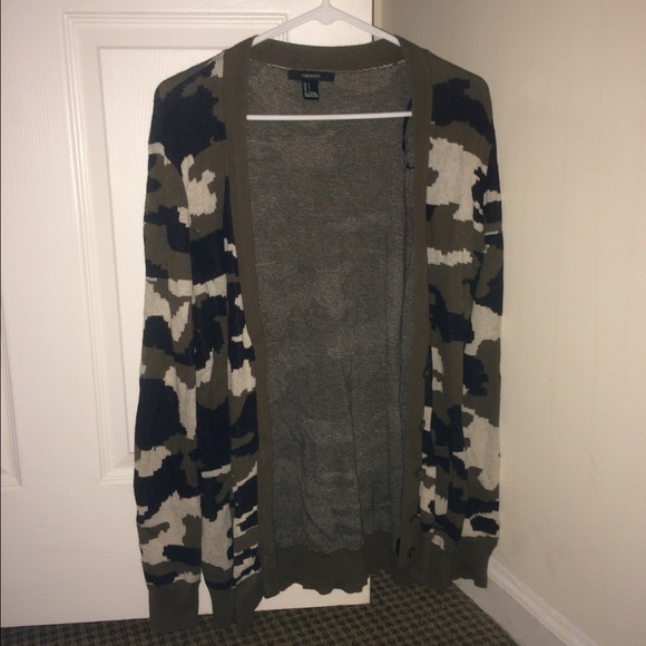 Camo Cardigan