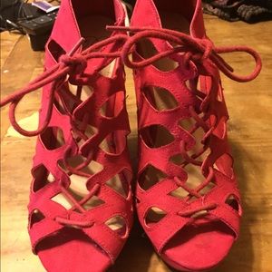 Red wedges from rue 21