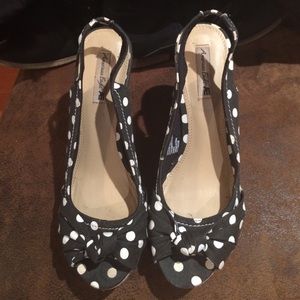 polka dot wedges