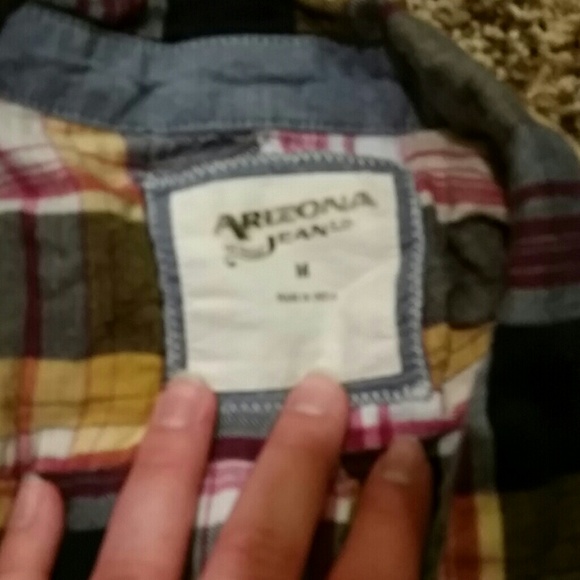 SOLD.  Plaid button up - Picture 2 of 2