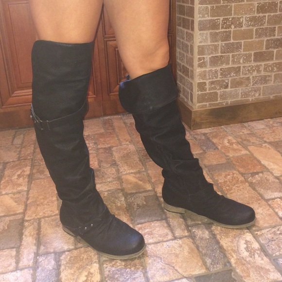 Carlos Santana knee high boots