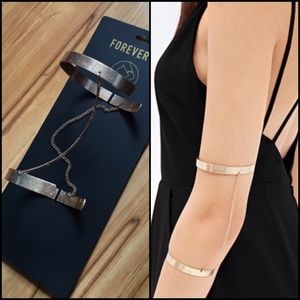 FREE w/ 2 item bundle! Golden Double Arm Cuff