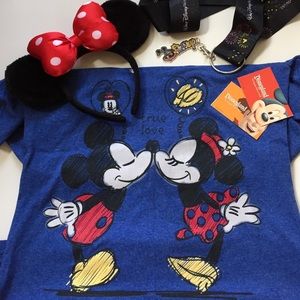 Disney blue tee shirt - women's size Small