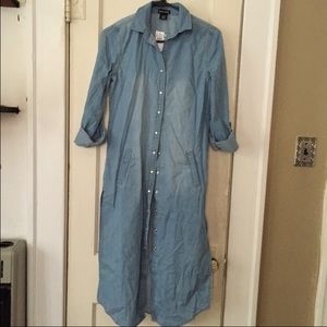 Chambray Split Maxi