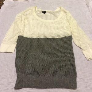 Color block sweater.