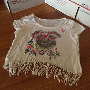 Justice Summer Crop Top Girls Sz 12