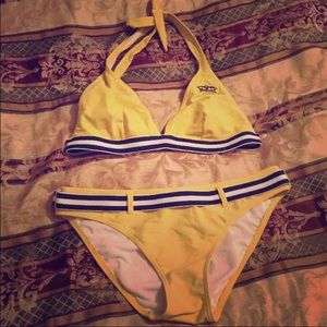 Yellow Corona 2 piece swimsuit