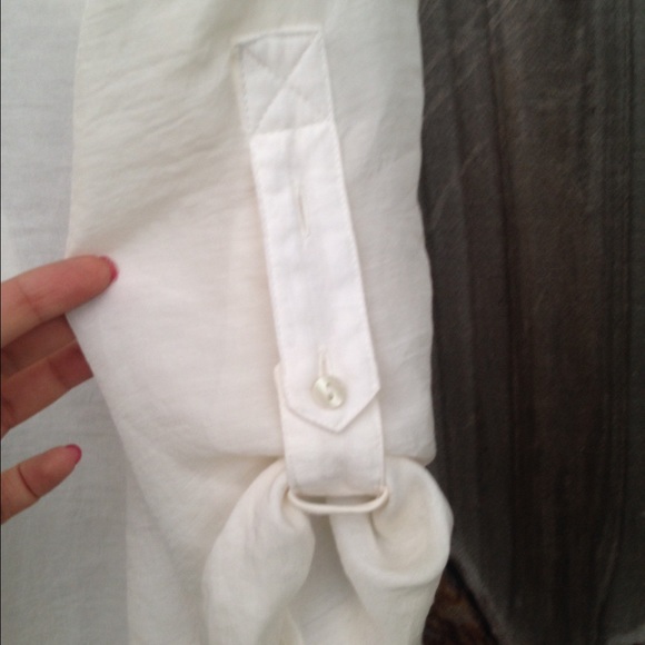 Loft Ivory Popover Shirt - Picture 3 of 4