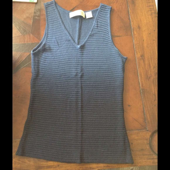 Dana Buchman Petites Blue KnitTop