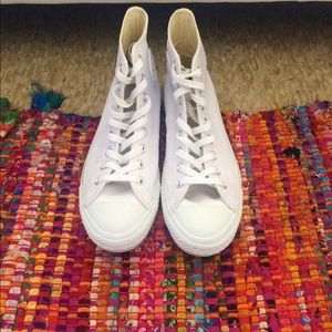 White leather converse