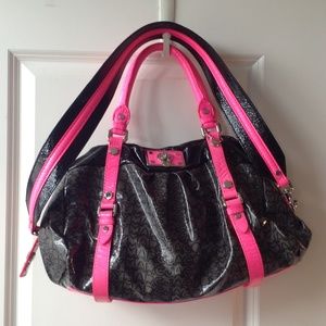 Marc by Marc Jacobs Hot Pink & Black Duffle Purse