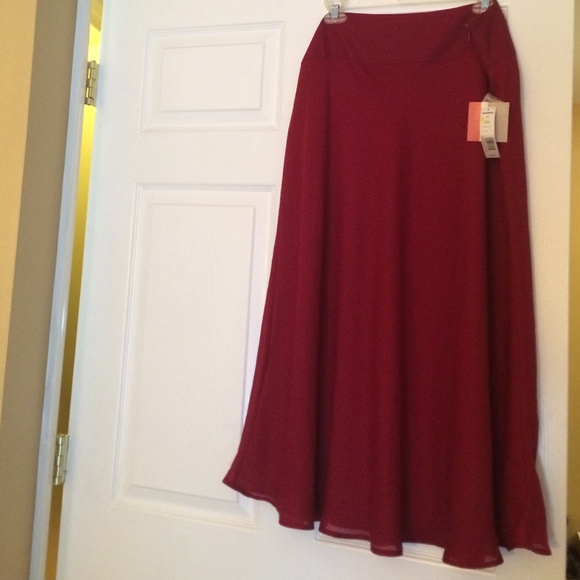 NWT Lined 'Rumba Red' Skirt by Croft & Barrow