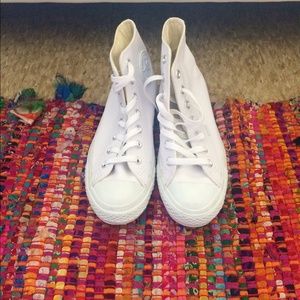 White leather converse