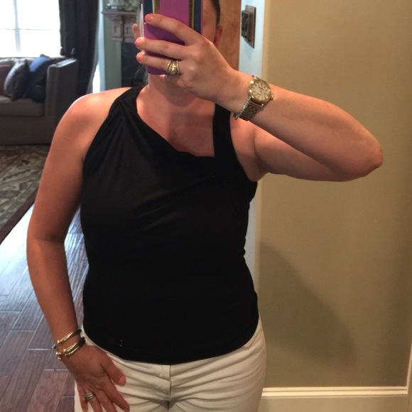 A- symmetrical neckline top