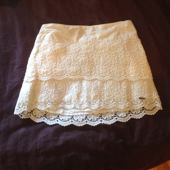 White Lace Skirt