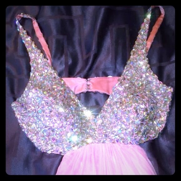 La femme Prom dress pink
