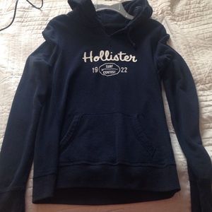 navy blue hoodie