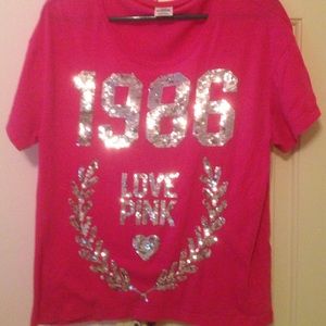 Pink top with sequins