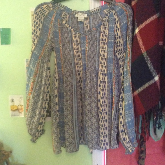 Flowy printed tunic