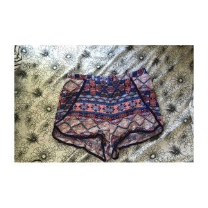 Tribal print flowy shorts
