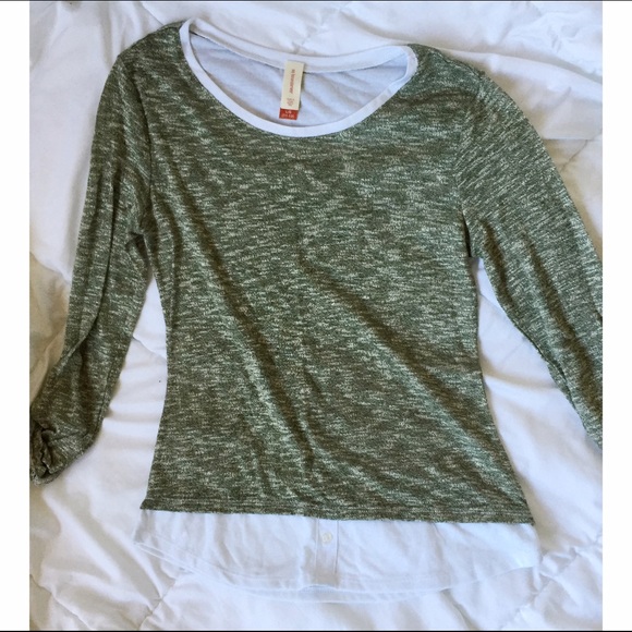 Heather Green Top