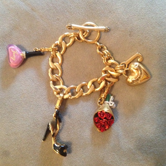 Juicy Couture Charm Bracelet w/ 3 Charms
