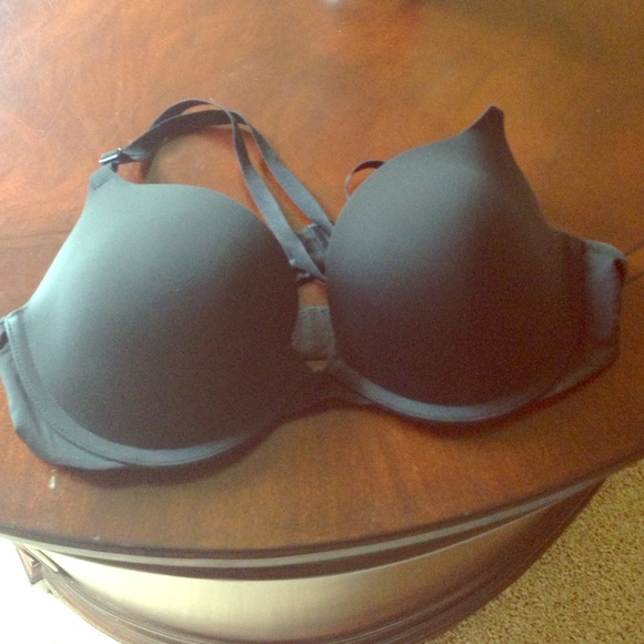 VS pink black push up bra
