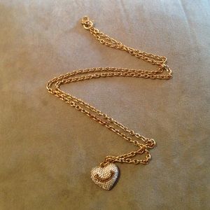 Juicy Couture Pave Heart Necklace