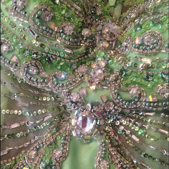 Jovani prom dress green - Picture 2 of 4