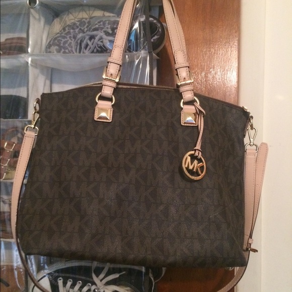 Large Brown MK Laptop/Ipad Tote