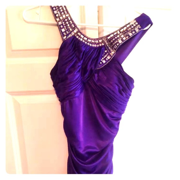 Hailey Logan purple mermaid dress