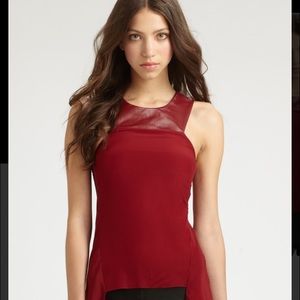 SACHIN+BABI red leather top