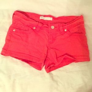 Pink Levi shorts